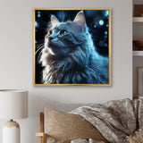 Nebelung Cat Nightfall Portrait - Cat Wall Art Prints