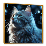 Nebelung Cat Nightfall Portrait - Cat Wall Art Prints