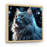 Nebelung Cat Nightfall Portrait - Cat Wall Art Prints