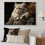 Persian Cat Dressed In Suit Portrait - Cat Home Decor Art