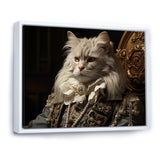 Persian Cat Dressed In Suit Portrait - Cat Home Decor Art