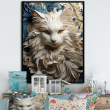 Persian Cat Purity Collage - Cat Living Room Wall Art