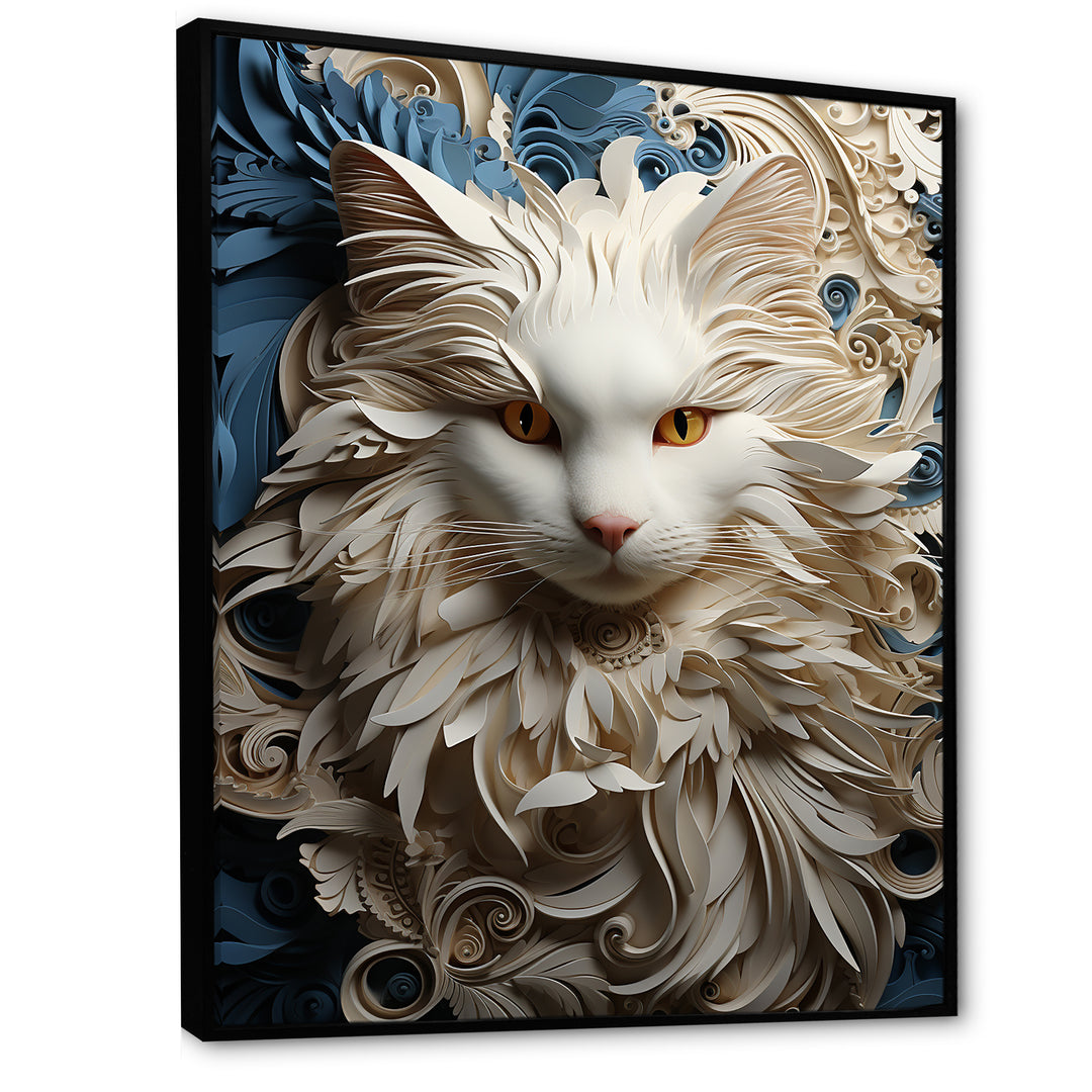 Persian Cat Purity Collage - Cat Living Room Wall Art