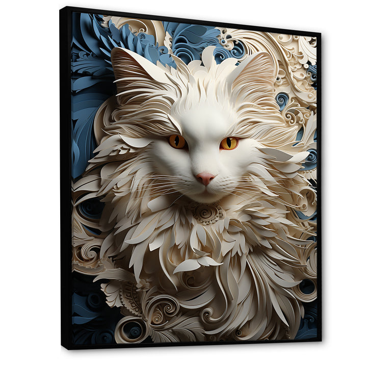 Persian Cat Purity Collage - Cat Living Room Wall Art