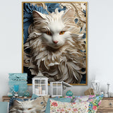 Persian Cat Purity Collage - Cat Living Room Wall Art