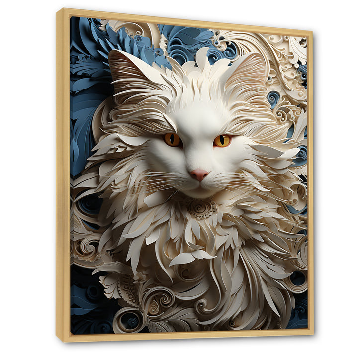 Persian Cat Purity Collage - Cat Living Room Wall Art