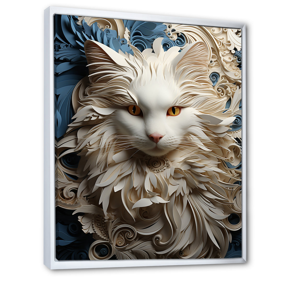 Persian Cat Purity Collage - Cat Living Room Wall Art
