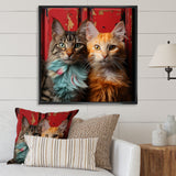 Pixie-bob Playmates Cats - Cat Canvas Wall Art