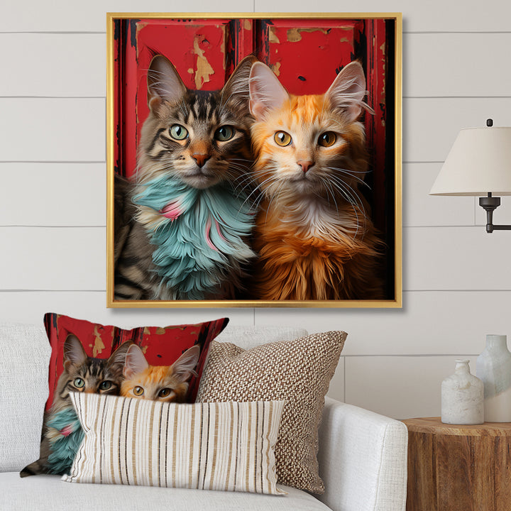 Pixie-bob Playmates Cats - Cat Canvas Wall Art
