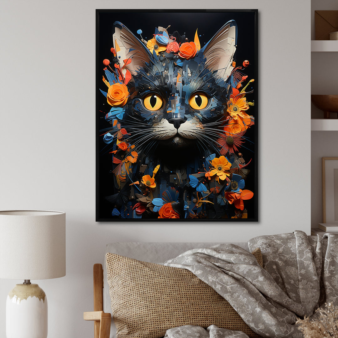 Pixie-bob Pondering Cat Collage - Cat Wall Decor