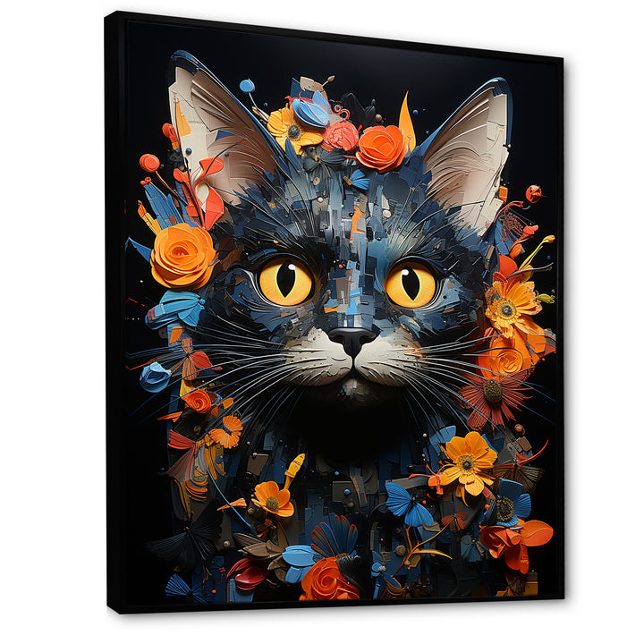 Pixie-bob Pondering Cat Collage - Cat Wall Decor