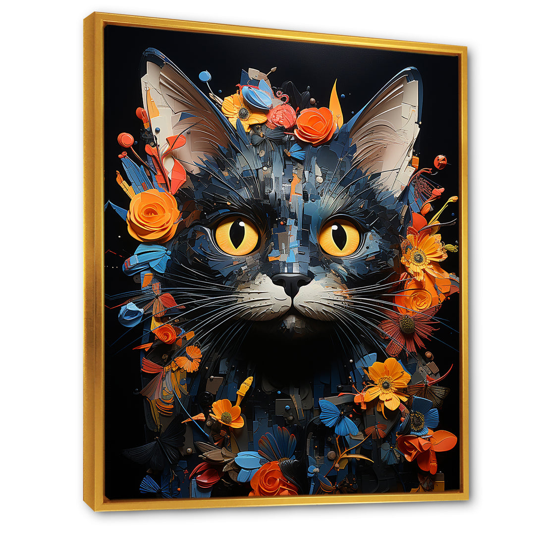Pixie-bob Pondering Cat Collage - Cat Wall Decor