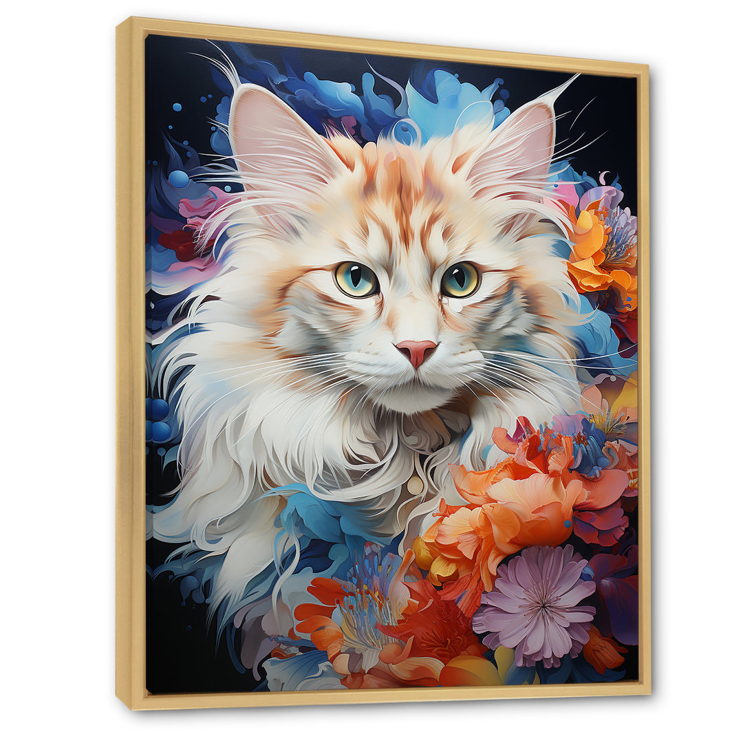 Ragamuffin Radiance Multicolor Cat Collage - Cat Wall Art Prints