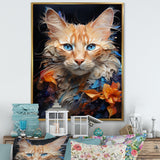 Ragamuffin Radiance Cat Collage - Brown Cat Wall Art