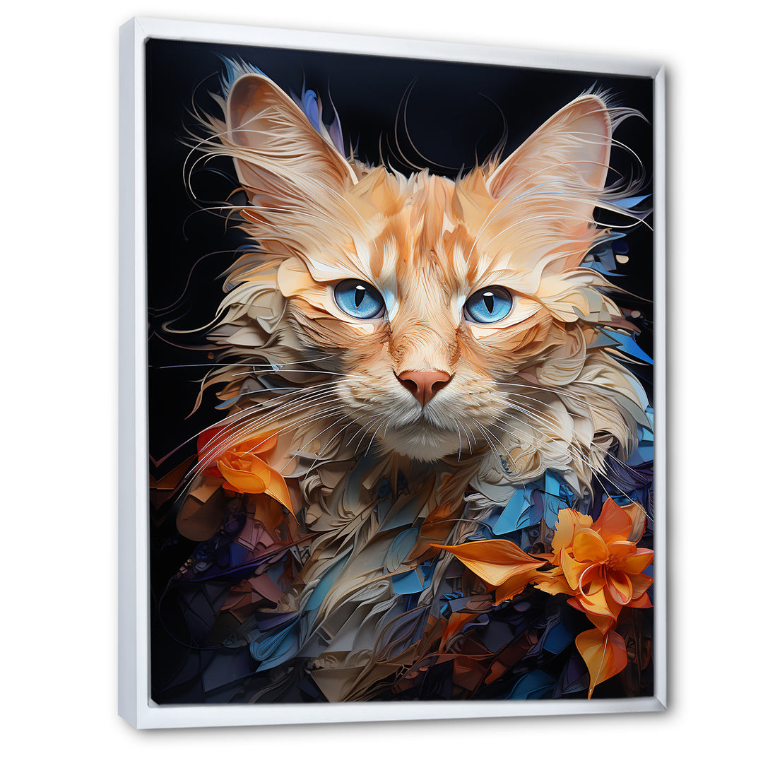 Ragamuffin Radiance Cat Collage - Brown Cat Wall Art