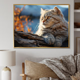 Cat Scottish Fold Serenity - Cat Living Room Wall Art