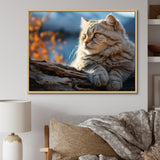 Cat Scottish Fold Serenity - Cat Living Room Wall Art