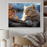 Cat Scottish Fold Serenity - Cat Living Room Wall Art