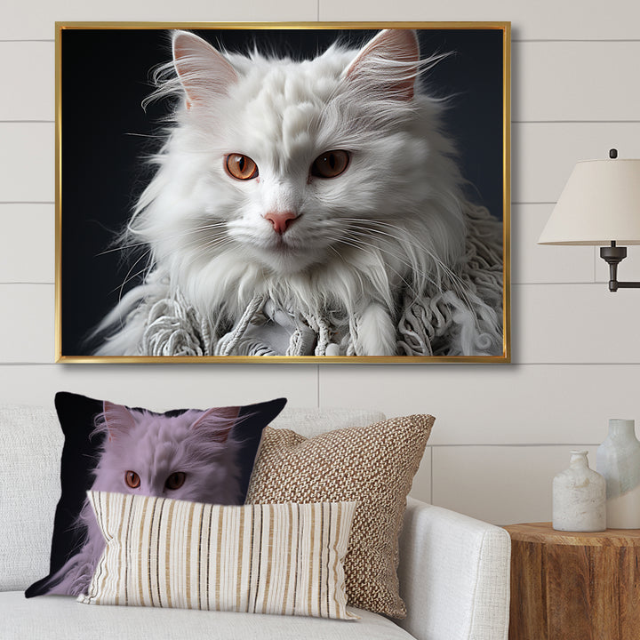 Selkirk Rex Cat Sophistication - Cat Bedroom Wall Art