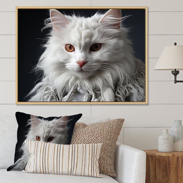 Selkirk Rex Cat Sophistication - Cat Bedroom Wall Art