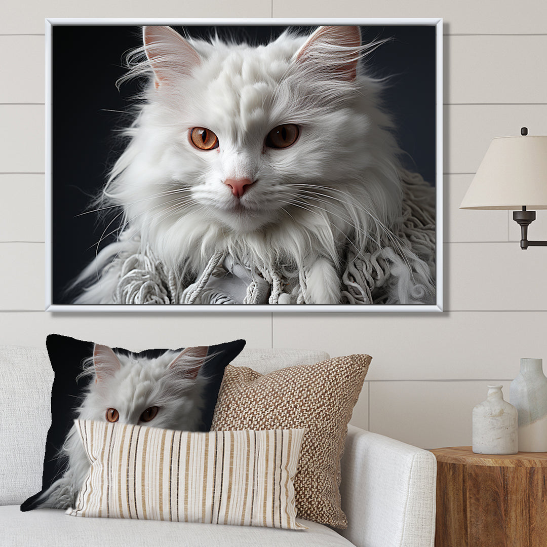 Selkirk Rex Cat Sophistication - Cat Bedroom Wall Art