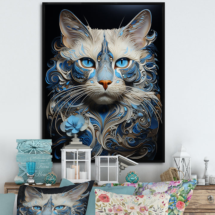 Siamese Serenade Cat - Cat Canvas Wall Art