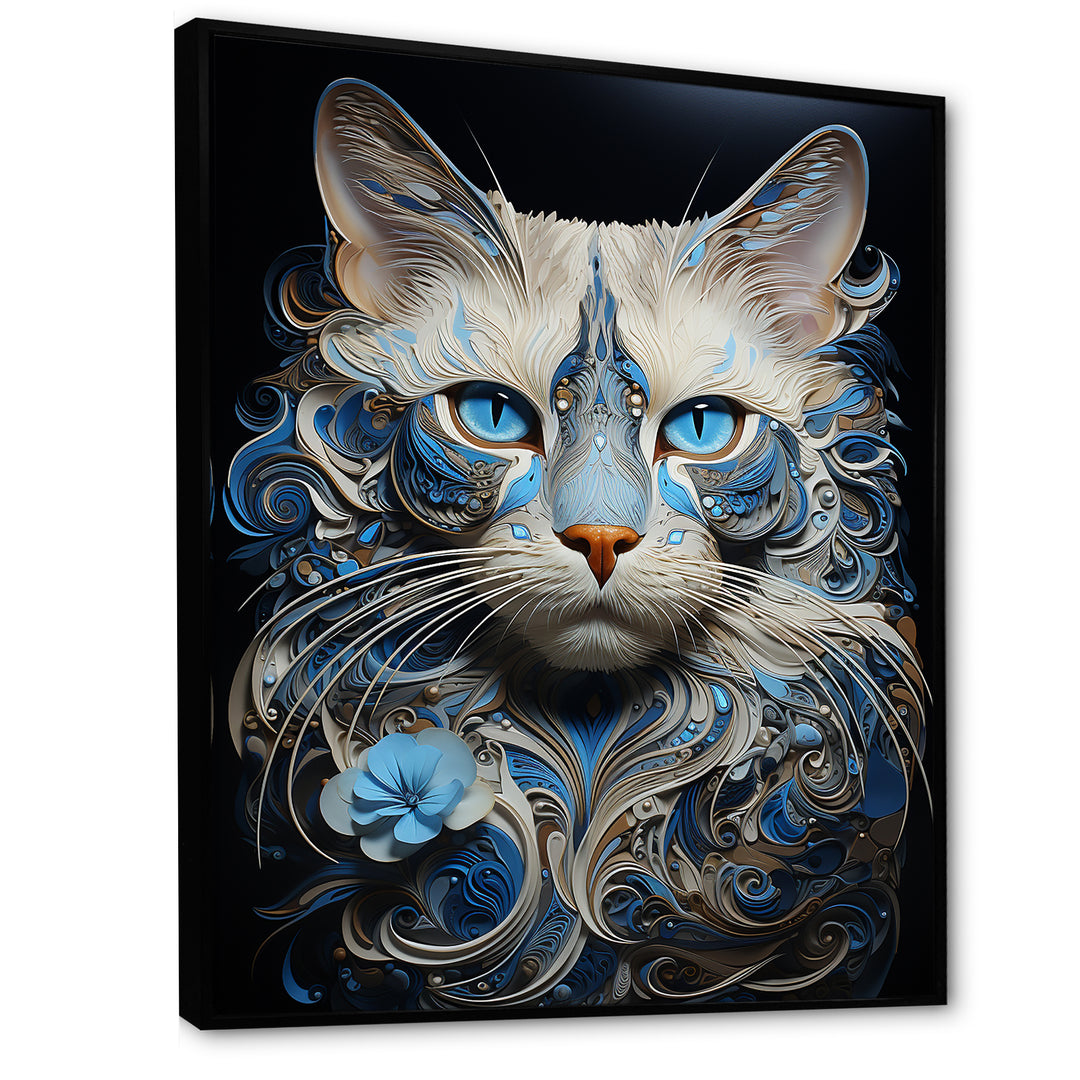 Siamese Serenade Cat - Cat Canvas Wall Art
