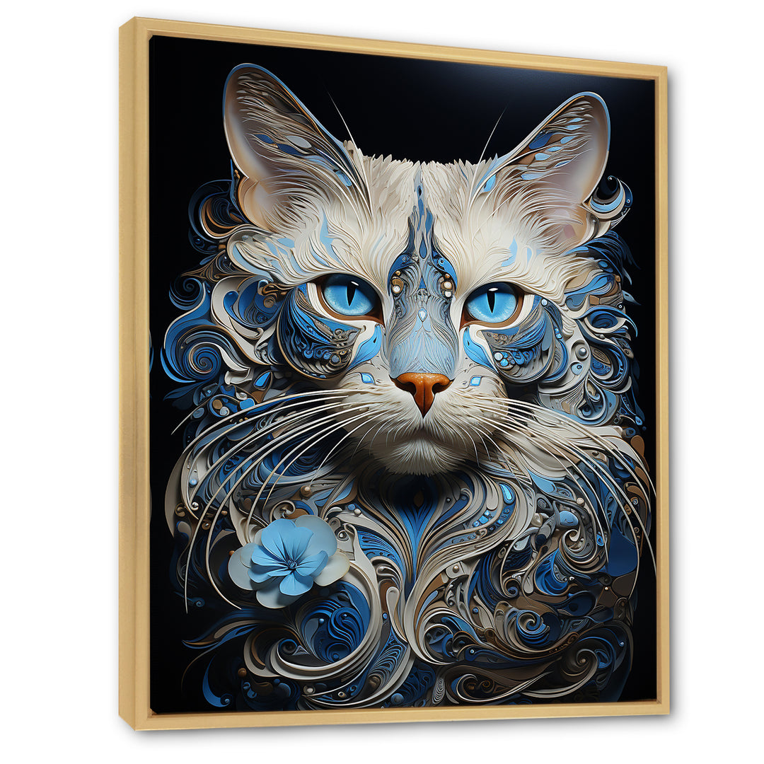 Siamese Serenade Cat - Cat Canvas Wall Art