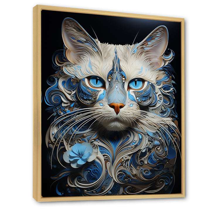 Siamese Serenade Cat - Cat Canvas Wall Art