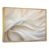 White Silk Fabric River - Fashion Canvas Wall Art