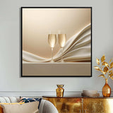 Champagne Toast Of Tranquility - Food & Beverage Canvas Wall Art