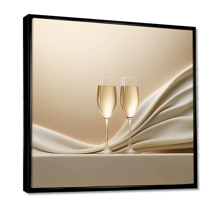 Champagne Toast Of Tranquility - Food &amp; Beverage Canvas Wall Art