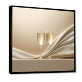 Champagne Toast Of Tranquility - Food & Beverage Canvas Wall Art