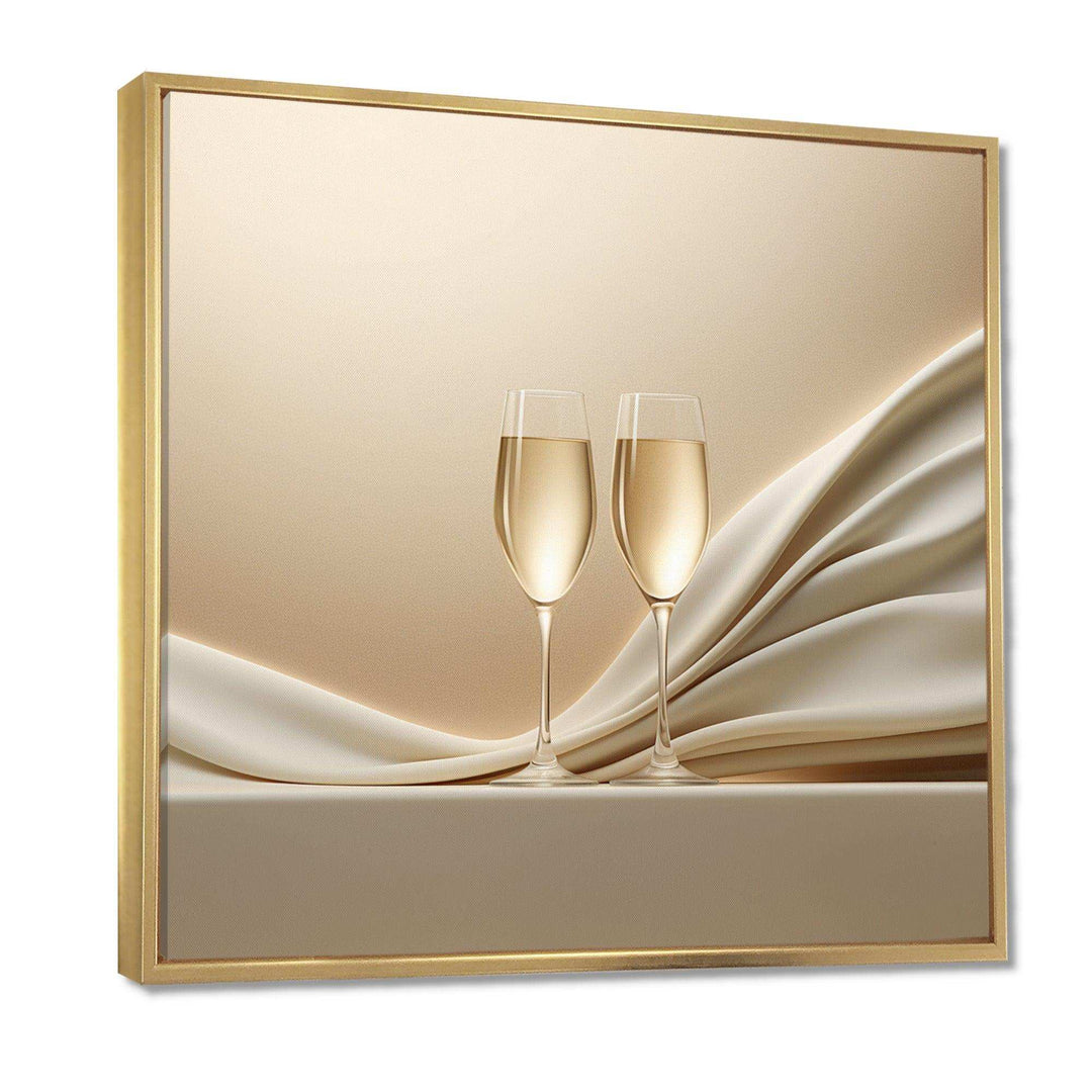 Champagne Toast Of Tranquility - Food &amp; Beverage Canvas Wall Art