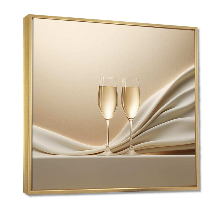 Champagne Toast Of Tranquility - Food &amp; Beverage Canvas Wall Art