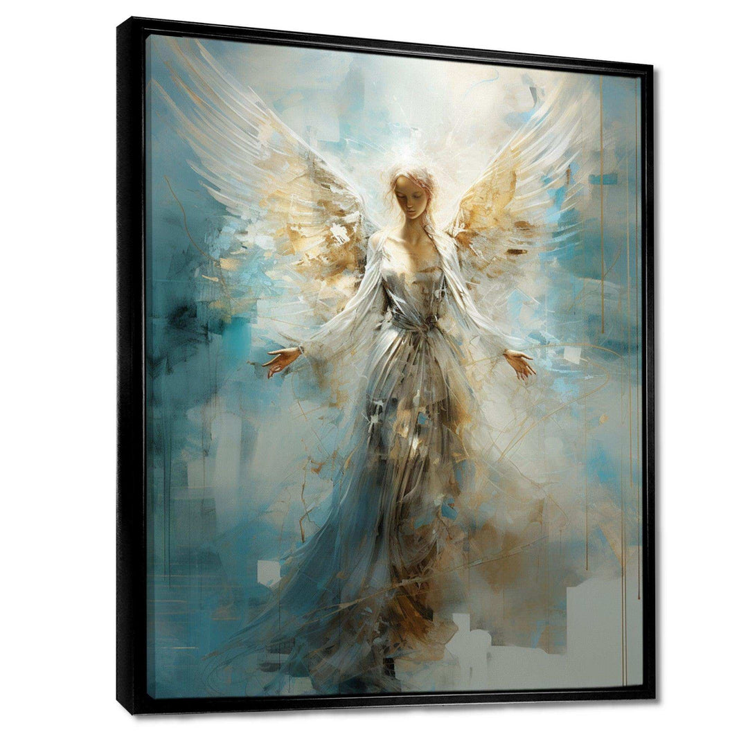 Angels Announcement Celestical Christianism I - Spiritual Canvas Wall Art