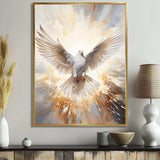 Christianity Dove Descent From Paradise - Spiritual Canvas Wall Art