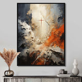 Minimalism Christianity Cross Dream - Spiritual Canvas Wall Art