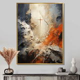 Minimalism Christianity Cross Dream - Spiritual Canvas Wall Art