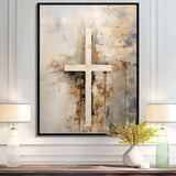 Minimalism Christianity Cross Collage - Spiritual Canvas Wall Art