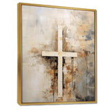 Minimalism Christianity Cross Collage - Spiritual Canvas Wall Art