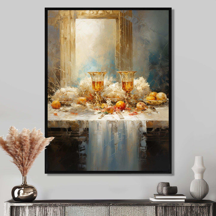 The Last Supper Spectrum Collage - Spiritual Canvas Wall Art