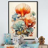 Geometric Forms Of Clam - Clam Canvas Wall Art