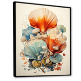 Geometric Forms Of Clam - Clam Canvas Wall Art