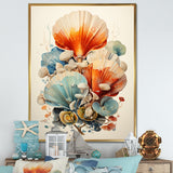 Geometric Forms Of Clam - Clam Canvas Wall Art