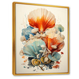 Geometric Forms Of Clam - Clam Canvas Wall Art