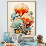 Geometric Forms Of Clam - Clam Canvas Wall Art
