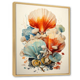 Geometric Forms Of Clam - Clam Canvas Wall Art