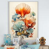 Geometric Forms Of Clam - Clam Canvas Wall Art