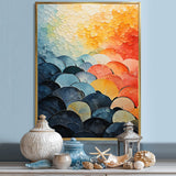Cubist Clam Geometric Coastlines - Clam Wall Decor